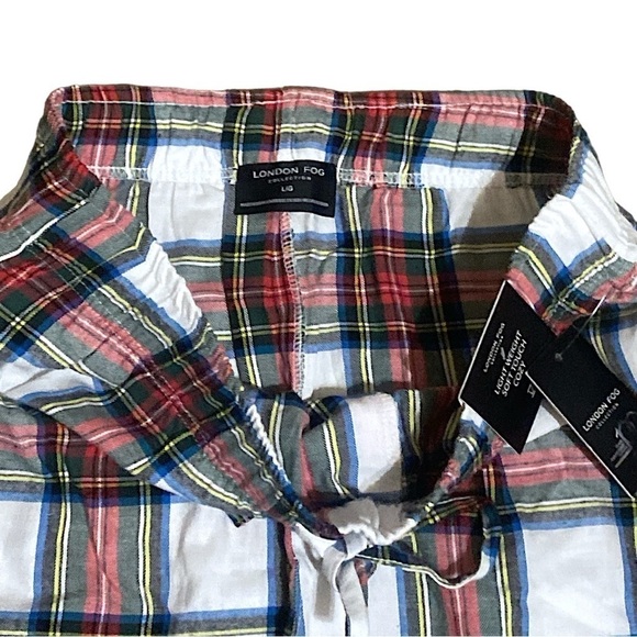 London Fog Pajama Pants Lounge Pants Women’s Size Large Pockets Drawstring NWT - Picture 3 of 7